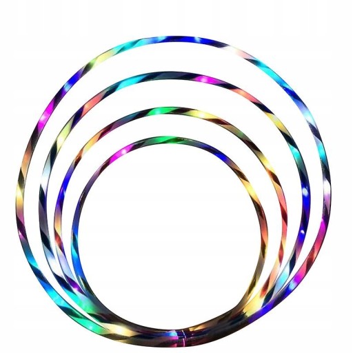 Świecąca lampa hula-hoop LED20 o średnicy 80cm
