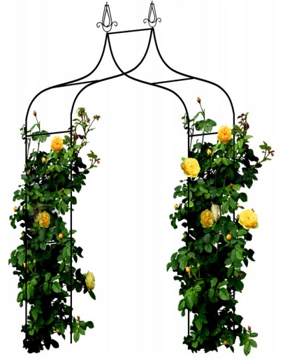PERGOLA OGRODOWA TARASOWA METALOWA PODPORA DO PNĄCZY WINOGRON RÓŻ ŁUK 240cm
