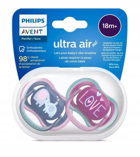 Соска AVENT ULTRA AIR 18 м+ ДЫШАЩАЯ + ЧЕХОЛ