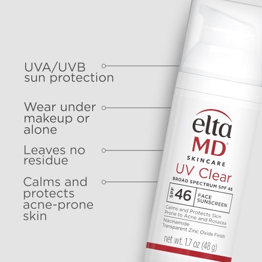 EltaMD UV Clear Face Sunscreen, безмасляный солнцезащитный крем с