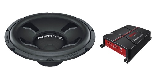 Сабвуфер HERTZ DS 30.3, усилитель PIONEER GMA3702
