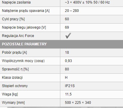 SPARTUS EASY ARC 315 ЭЛЕКТРОДНЫЙ СВАРОЧНЫЙ МАШИН MMA