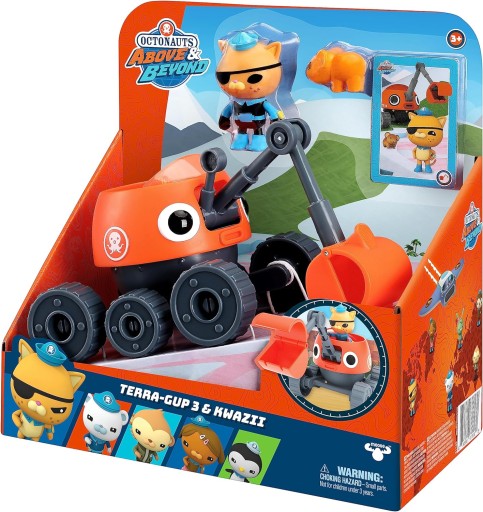 Octonauts Above & Beyond Terra Gup 3 And Kwazii Deluxe Toy Vehicle & Figure