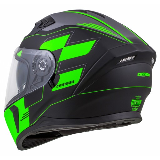 МОТОЦИКЛЬНЫЙ ШЛЕМ CASSIDA 3.0 ROX + ЧЕРНОЕ ВЕТРОВОЕ СТЕКЛО M