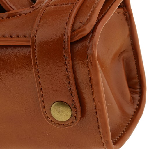 .Tocdo PU Leather Cosmetic Bag for Shaving Brush