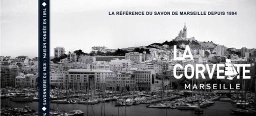 La Corvette Запираемая металлическая мыльница с логотипом Marseille 73x73x32мм
