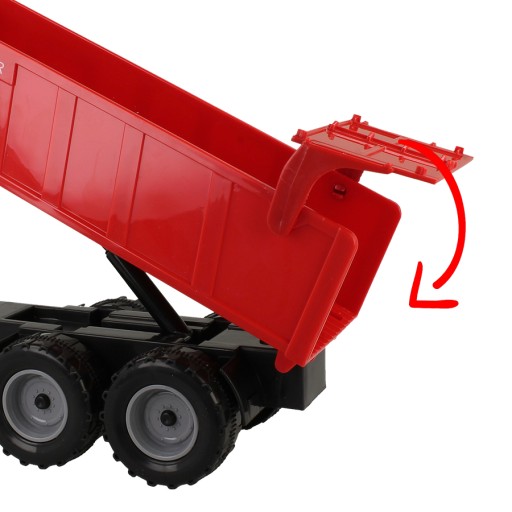 TRAKTOR CIĄGNIK PRZYCZEPA WYWROTKA ODPINANA MASZYNA ROLNICZA ZESTAW FARMERA