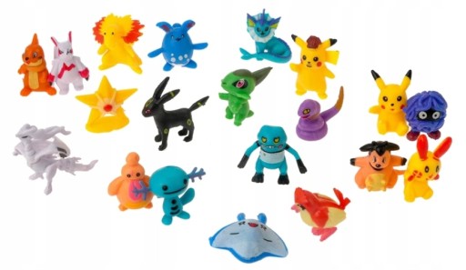 БОЛЬШОЙ НАБОР ФИГУРОК POKEMON GO, 24 ФИГУРКИ ПИКАЧУ.