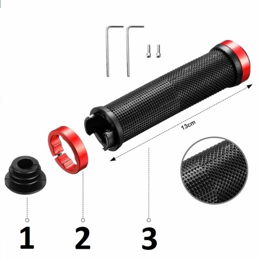 РУЧКИ GRIP GRIP РУЧКИ ДЛЯ ВЕЛОСИПЕДА УНИВЕРСАЛЬНЫЕ ПРОТИВОСКОЛЬЗЯЩИЕ НА ВИНТАХ MTB
