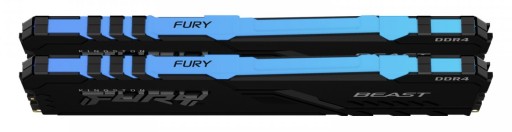 Оперативная память KINGSTON DDR4 16 ГБ (2x 8 ГБ) 3600 МГц CL18 Fury Beast RGB Black