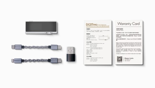 iBasso DC07 Pro — портативный ЦАП/усилитель — 4x CS43131 — 0,96-дюймовый OLED-экран — черный