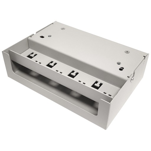 Patchpanel 8 portów pusty pod keystone 8x RJ-45 1U na szynę DIN desktop