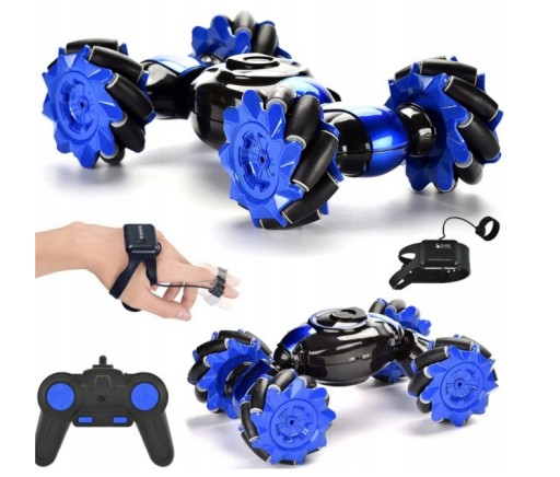 SAMOCHÓD ZDALNIE STEROWANY RĘKĄ GESTAMI + PILOT DUŻY RC DRIFT 4X4 LED 360°