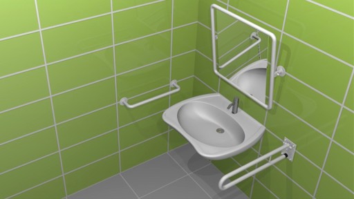 Poręcz prosta 80 cm WC Toaletowa dla inwalidy Produkt Polski Certyfikat