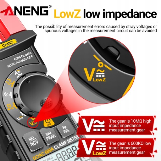 ANENG CM82 Цифровые клещи, 6000 отсчетов