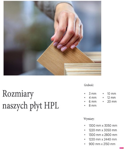Płyty HPL zewnetrzne - duży wybór wzorów