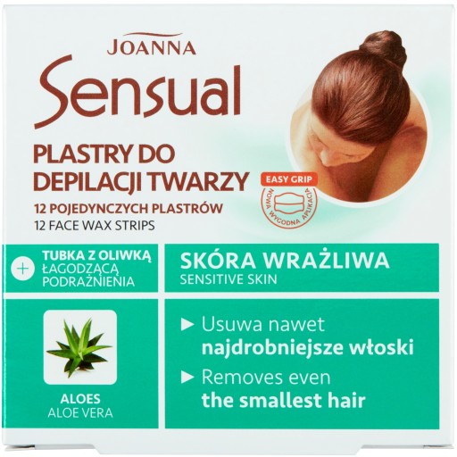 Пластыри для депиляции лица Joanna Sensual Aloe
