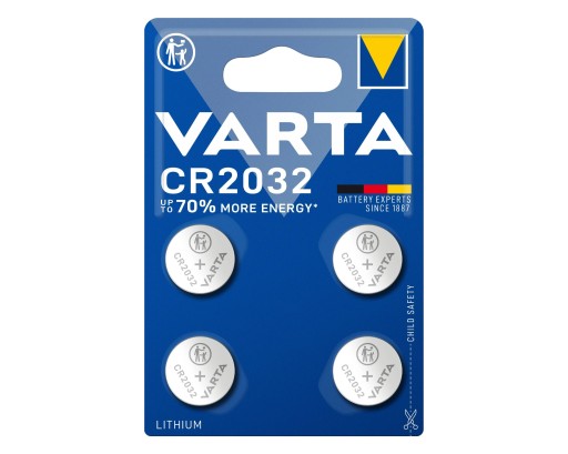 4 батарейки CR2032 Varta 3,0 В
