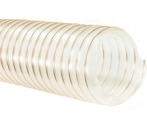 Wąż odciągowy spiralnie zbrojony P2 PU 110mm 5 metrów