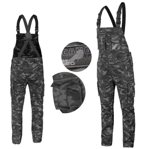 NEO SPODNIE OGRODNICZKI ROBOCZE DO PASA CAMO URBAN SURVIVAL 81-252 XXL/56