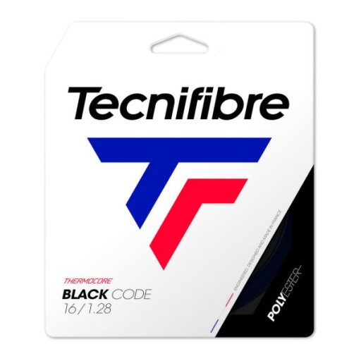 Черные теннисные струны Tecnifibre Black Code 1.28