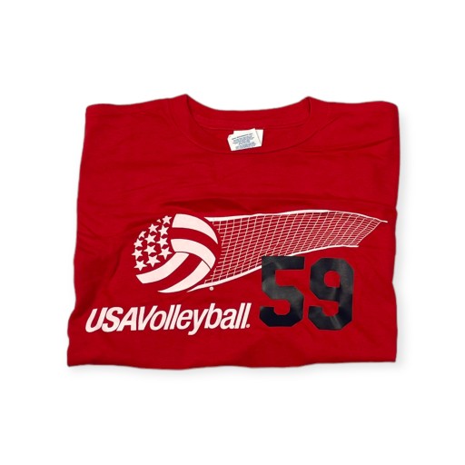 Koszulka T-shirt męski krótki rękaw Delta Dri 59 USA Volleyball M