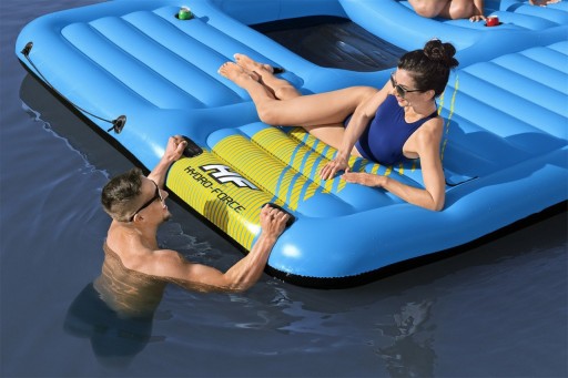 HYDRO-Force Island + Горка 376х311см BESTWAY