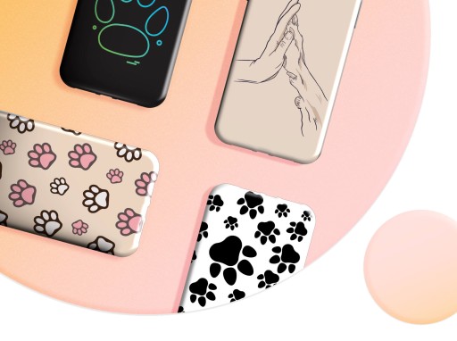 ЧЕХОЛ ДЛЯ OPPO RENO 5 LITE УЗОРЫ ЛАП СЛЕДЫ КОРПУС НОЖКИ ЛАПА КРЫШКА