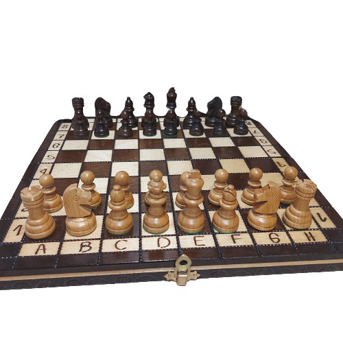 Деревянные королевские шахматы, настольная игра 31x31 ручной работы