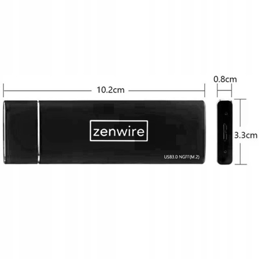 Адаптер для чтения дисков SSD Bay m.2 USB 3.0 NGFF m2 Корпус SATA Zenwire