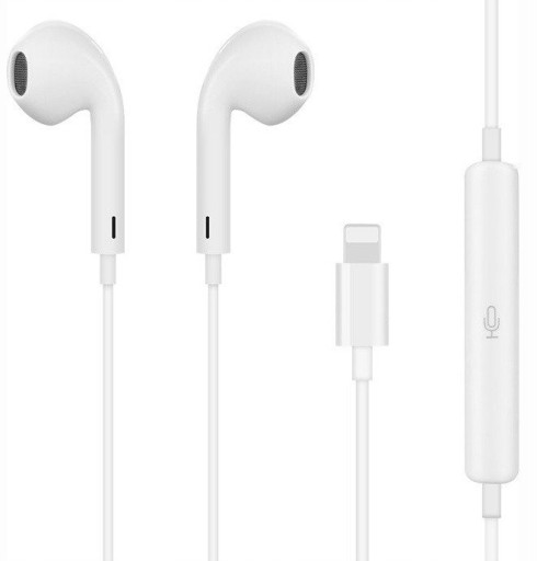 Проводные наушники-вкладыши для iPhone Apple Lightning с микрофоном