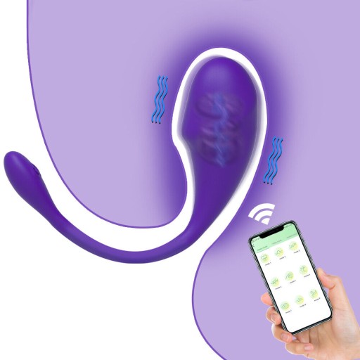 Wibrator Jajko Z Aplikacją Zdalnie Sterowany Telefonem Bluetooth Dla Par