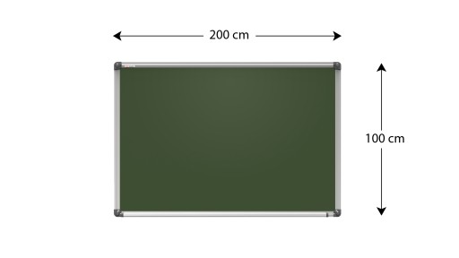 Магнитная школьная доска 200х100.