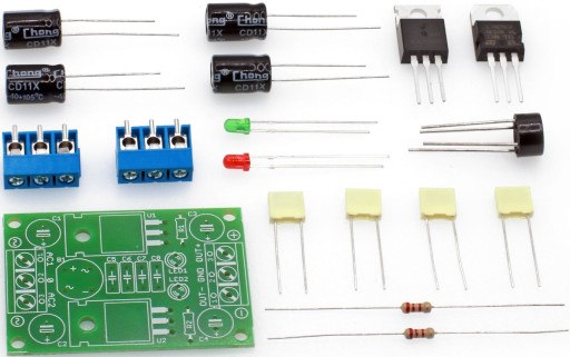 Modułowy zasilacz symetryczny 9V, DIY, AVT3140/9 B