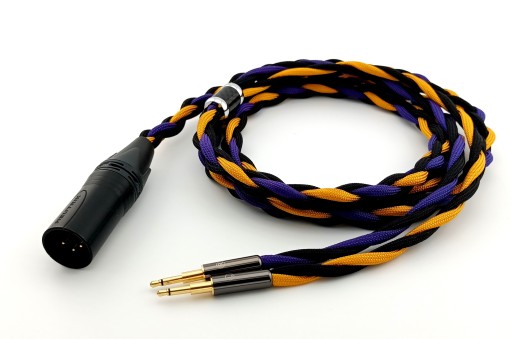 Ręcznie wykonany zbalansowany kabel do HIFIMAN HE1000 wtyk XLR 4