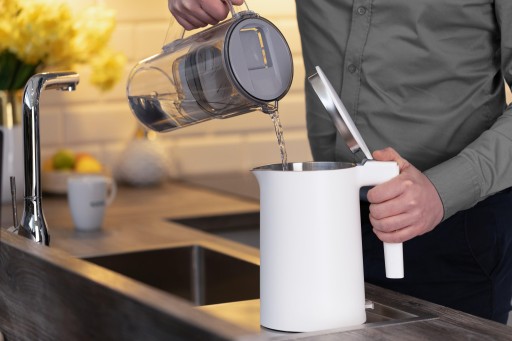 Dzbanek filtrujący wodę Wessper D1 SOLID 2,8l szary + Wkład aquamax 4szt.