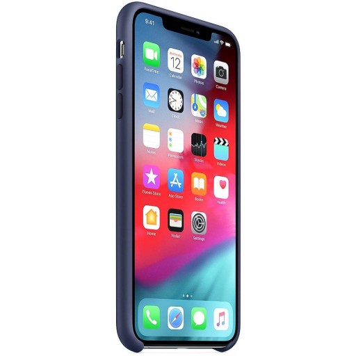 ОРИГИНАЛЬНЫЙ силиконовый чехол для iPhone Xs Max СИНИЙ
