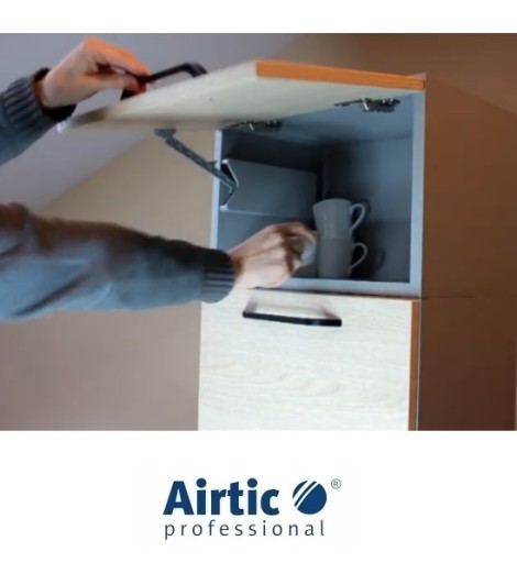AIRTICLIFT Podnośnik frontu teleskop klap szafek cichy domyk komplet L + P