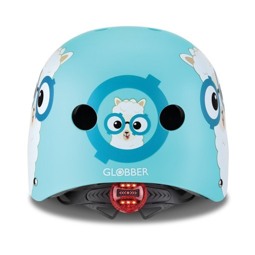 Kask dziecięcy Globber Elite Lights Blue Lama