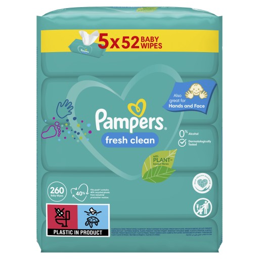 Влажные салфетки Pampers Fresh Clean 5 x 52 шт.