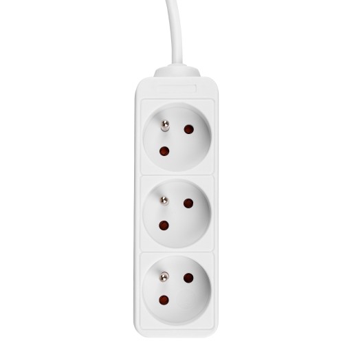 Przedłużacz listwa biały 3x230V 3m z/u
