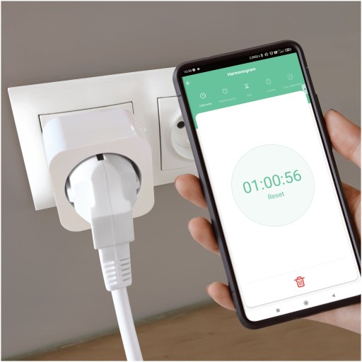 Умная розетка, таймер, программатор, ваттметр, контакт WIFI TUYA SMART