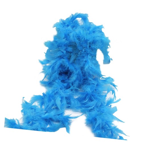 .Costume Boa Feather Boa for Dancing Wedding Blue
