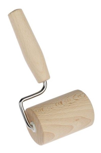 Wałek do ciasta drewniany, ruchomy mały 7x5x17cm