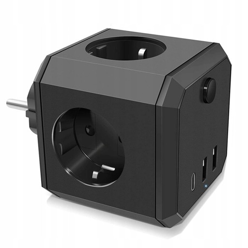 CUBE 4 РОЗЕТКИ USB Type C 7в1 без кабеля