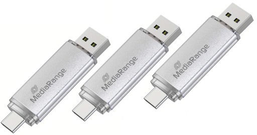 3X PENDRIVE USB-C 32GB DO SMARTFONA ANDROID IPHONE USB-A ZATYCZKI METALOWY