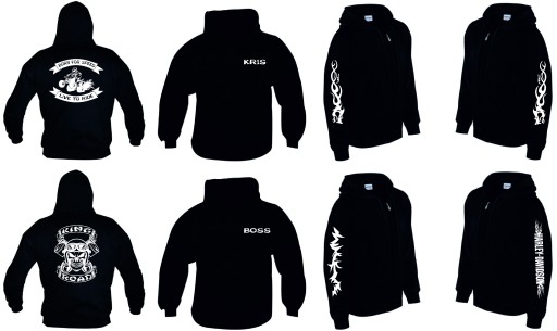 Bluza z kapturem Moto Różne wzory PROJEKT BMW