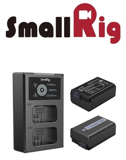 SmallRig 3818 2 зарядных устройства Sony NP-FW50