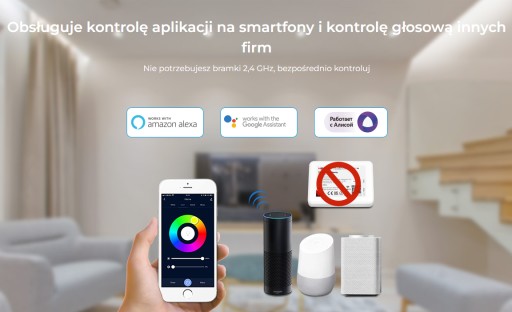 STEROWNIK LED 3w1 RGB RGBW RGB+CCT WiFi SMART HOME Z PAMIĘCIĄ +CZARNY PILOT