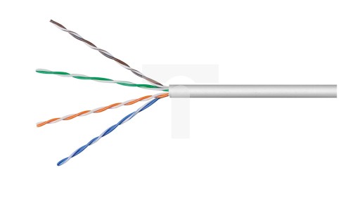 Кабель передачи данных U/UTP кат.5e 4x2xAWG24/1 CCA 68710 /100м/
